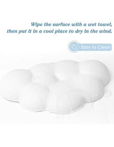 Cojín Reposamuñecas Ergonómico Arisase Blanco 15x9 cm