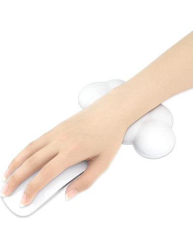 Cojín Reposamuñecas Ergonómico Arisase Blanco 15x9 cm