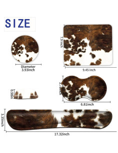 Conjunto Soporte Muñeca Teclado y Ratón JVGFYNKL Espuma Viscoelástica 2