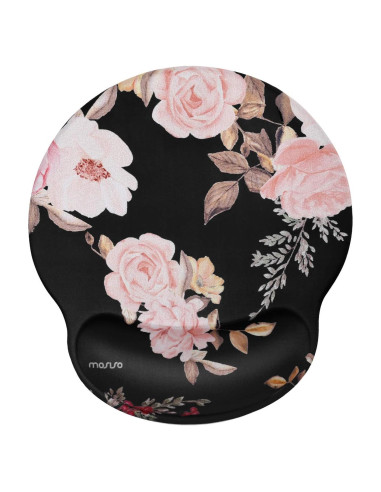 Almohadilla para Ratón MOSISO con Soporte Ergonómico Negro