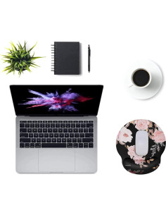 Almohadilla para Ratón MOSISO con Soporte Ergonómico Negro 2