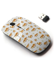 Ratón Inalámbrico 2.4G CJCBROES Diseño Vaca 69.91g