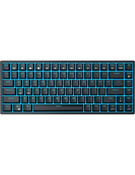 Teclado Mecánico RK ROYAL KLUDGE RK84 Retroiluminado Azul 75%