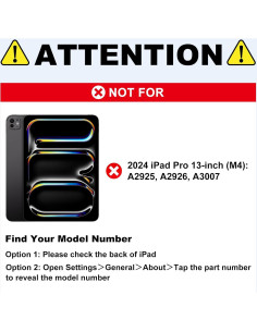 Funda de Teclado Magnética para iPad Air 13 y Pro 12.9 2