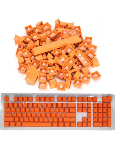 Teclas PBT Archuu 108 Teclas Retroiluminadas Naranja
