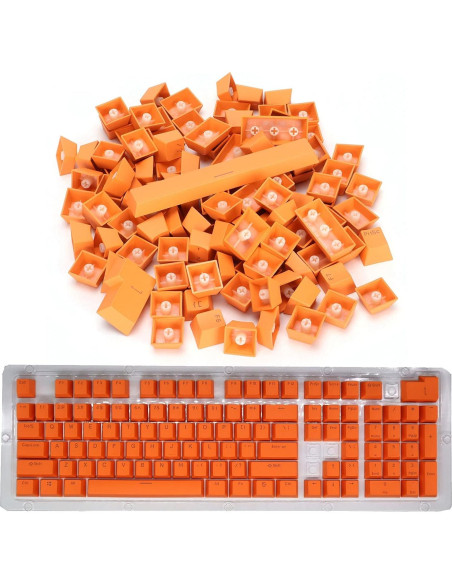 Teclas PBT Archuu 108 Teclas Retroiluminadas Naranja