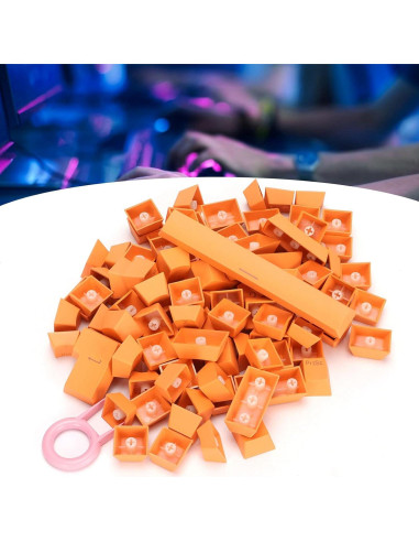 Teclas PBT Archuu 108 Teclas Retroiluminadas Naranja