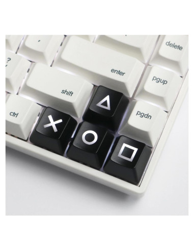 Teclas Artisan Brillantes para Teclado Mecánico - Negro ABS