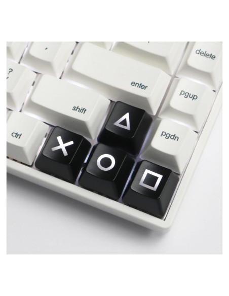 Teclas Artisan Brillantes para Teclado Mecánico - Negro ABS