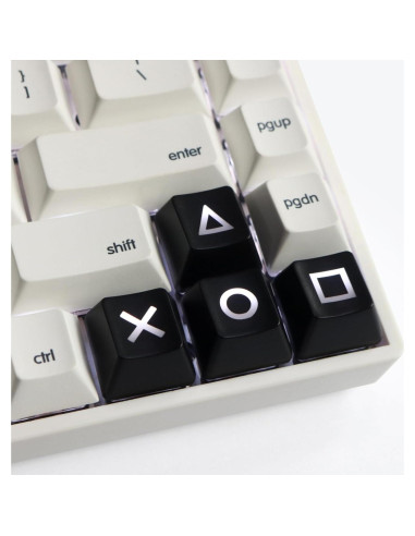 Teclas Artisan Brillantes para Teclado Mecánico - Negro ABS