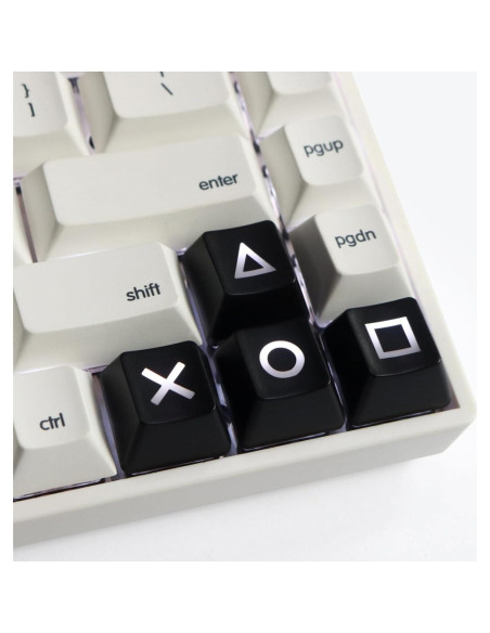 Teclas Artisan Brillantes para Teclado Mecánico - Negro ABS