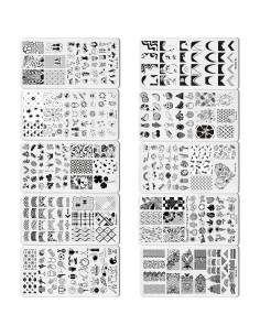 Kit de Estampado de Uñas Biutee 10pcs con Gel 8 Colores 2