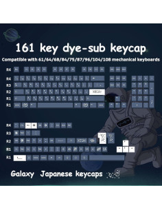 Conjunto de Teclas Mecánicas PBT Hyekit Galaxia 161 Teclas 2
