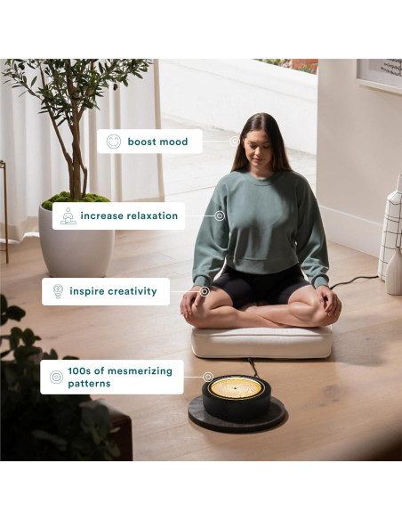 Paisaje de Arena Homedics 11" Zen Compacto con LED Wi-Fi Negro