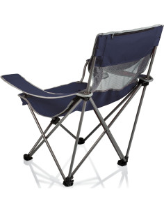 Silla de Camping Plegable PICNIC TIME Marino/Gris 136kg 2