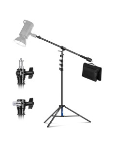 Soporte de Luz NEEWER Ajustable 3m con Brazo Jib y Contrapeso