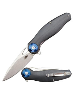 Cuchillo Plegable Eafengrow EF76 EDC Negro Hoja D2 20.8 cm