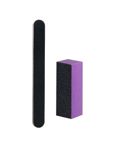 Kit de Lima y Bloque de Pulido de Uñas LNAUJS 100/180 Grano