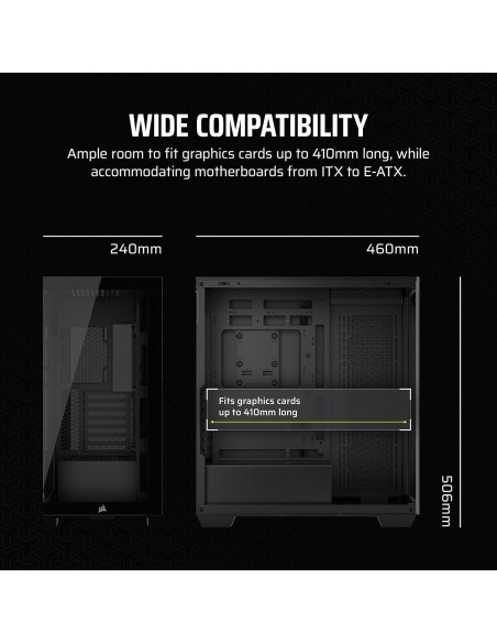 Caja de PC Corsair 3500X ATX Media Torre Vidrio Templado