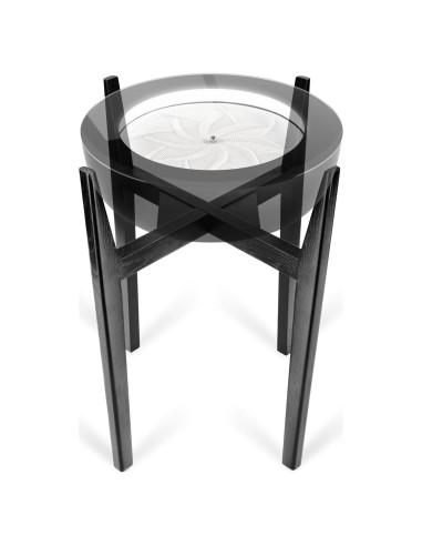 Soporte de Madera Maciza Homedics 16" Nogal Negro STS-300-WN