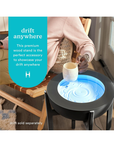 Soporte de Madera Maciza Homedics 16" Nogal Negro STS-300-WN