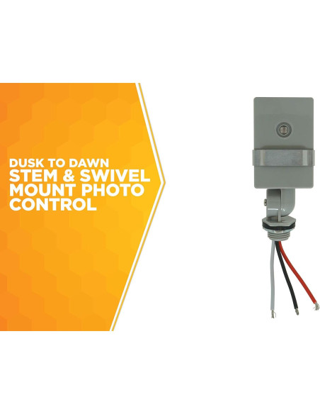 Control de Luz Exterior Woods 59411WD con Fotocélula 2000W