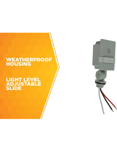 Control de Luz Exterior Woods 59411WD con Fotocélula 2000W