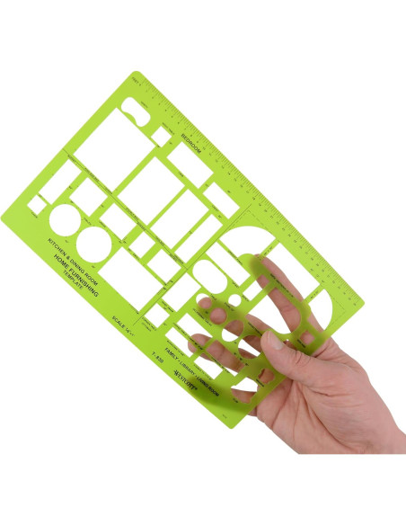 Plantilla de Mobiliario Westcott T-830 35.56x30.48 cm Verde Plantilla de Mobiliario Westcott T-830 35.56x30.48 cm Verde