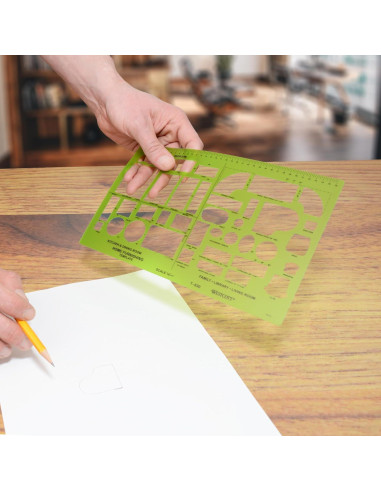 Plantilla de Mobiliario Westcott T-830 35.56x30.48 cm Verde