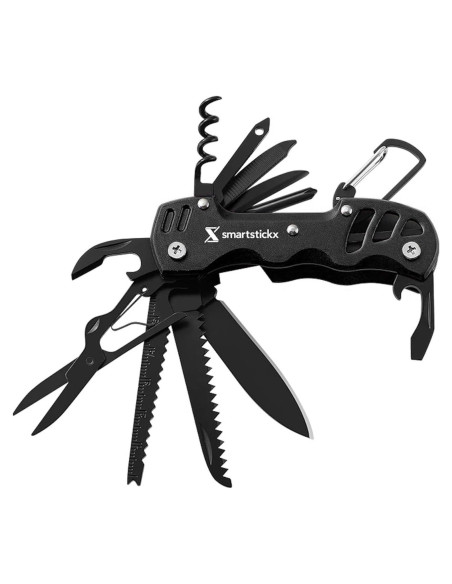 Cuchillo de bolsillo multifuncional SmartstickX 16 en 1 Negro Cuchillo de bolsillo multifuncional SmartstickX 16 en 1 Negro