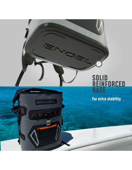 Mochila Enfriadora Engel BP25 25 Cuartos Aislada Gris Lima Mochila Enfriadora Engel BP25 25 Cuartos Aislada Gris Lima