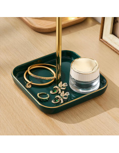 Soporte para Joyería Josmimic Verde 32 cm Diseño Árbol 2