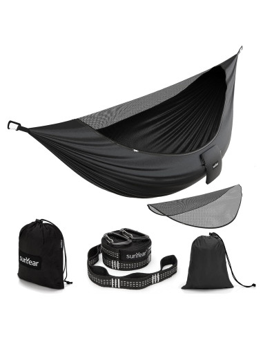 Hamaca de Camping Sunyear Doble con Red No See-Um 2.9m