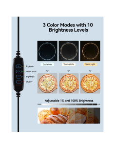 Caja de Luz de Estudio Takerers 30.48x30.48cm 120 LEDs Ajustable 2