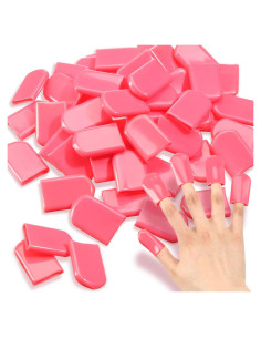 Protector de Uñas Loopeer 50 Pcs UV Rosa 2.4x4 cm PVC