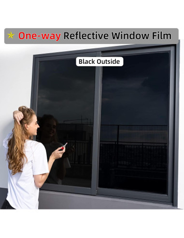 Película de Privacidad para Ventanas FuFin 44.45cm x 199.39cm