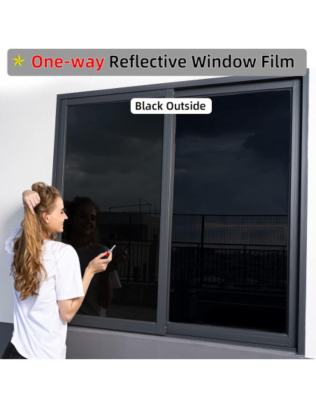 Película de Privacidad para Ventanas FuFin 44.45cm x 199.39cm Película de Privacidad para Ventanas FuFin 44.45cm x 199.39cm