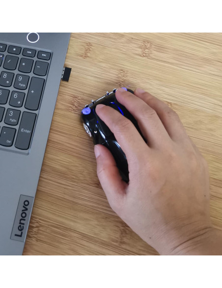 Ratón Inalámbrico 2.4GHz BXC Modelo BN020 Negro - Diseño Coche Deportivo