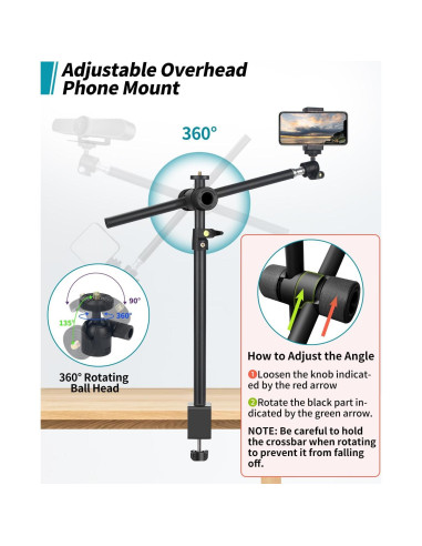 Soporte de Montaje de Cámara JEBUTU para Escritorio 33cm
