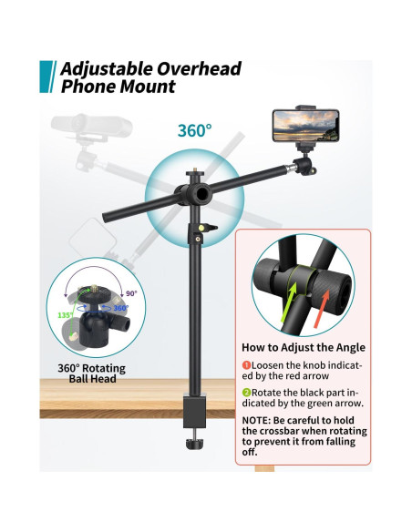 Soporte de Montaje de Cámara JEBUTU para Escritorio 33cm