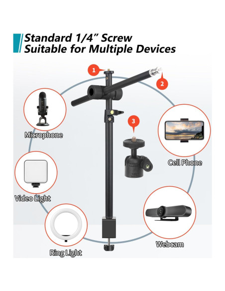 Soporte de Montaje de Cámara JEBUTU para Escritorio 33cm