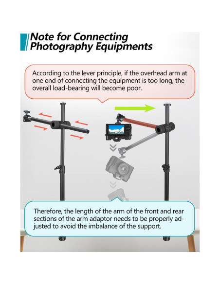 Soporte de Montaje de Cámara JEBUTU para Escritorio 33cm