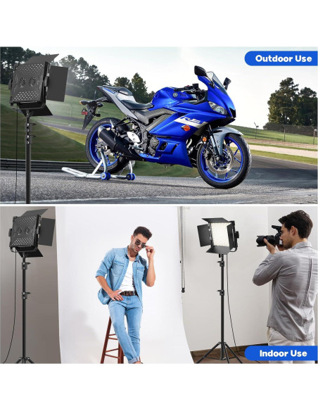 Kit de Iluminación LED Bi-Color BANSINE K50 con Soporte 200cm