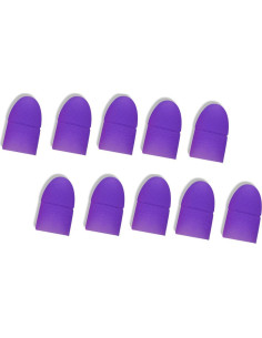 10 Capuchones de Silicona Reutilizables para Remover Esmalte UV 2