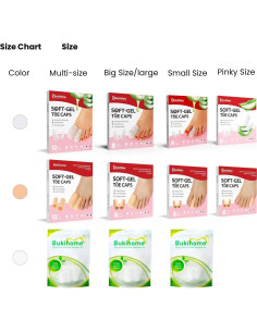 Protector de Dedos de Gel Bukihome - 8 Pcs Tamaño Mediano 2