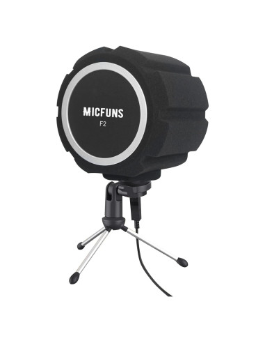 Filtro Antipop Micrófono Profesional F2 Micfuns 45-60mm