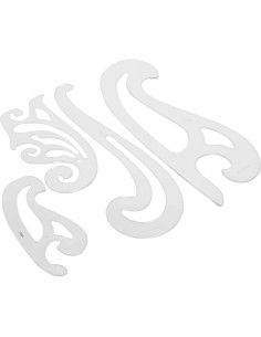 Conjunto de curvas plásticas Westcott FC-4, Set de 4 unidades 2