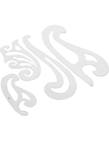 Conjunto de curvas plásticas Westcott FC-4, Set de 4 unidades