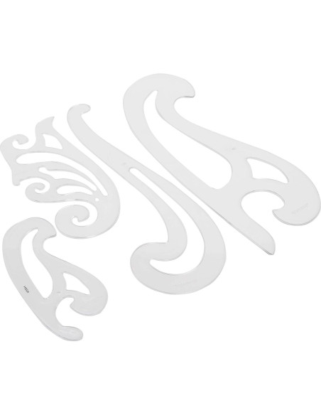 Conjunto de curvas plásticas Westcott FC-4, Set de 4 unidades