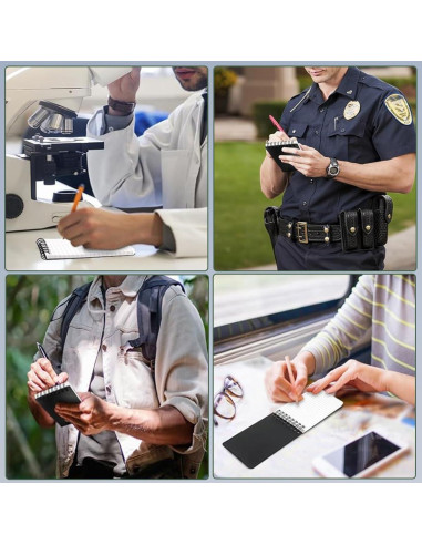 Cuaderno Espiral Impermeable WRENBEN A7 Azul - Paquete de 4